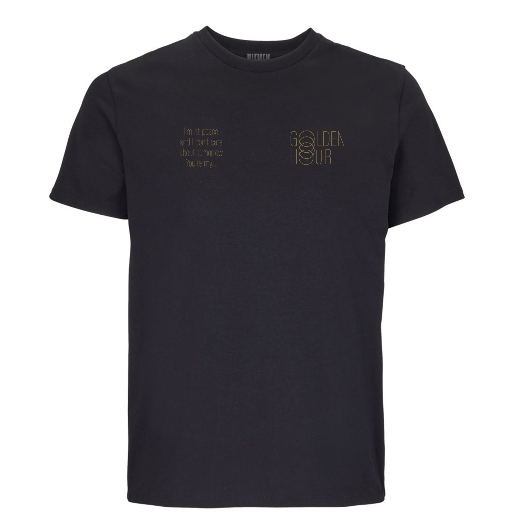 Organic Black Short Sleeve T-Shirt – Golden Hour